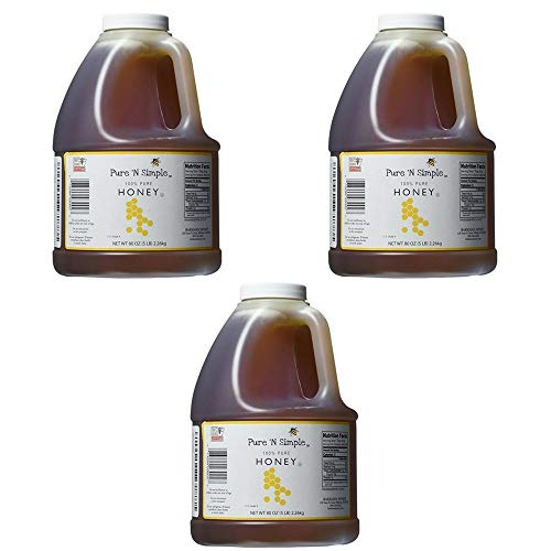 Pure N Simple 100% Miel Pura, 5 lb, Pack de 3