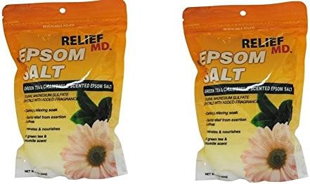 Relief Green Tea and Chamomile Epsom Salt, Pack of 2