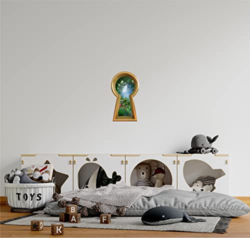 Vinilo decorativo infantil llave encantada 16 pulgadas miniatura 2