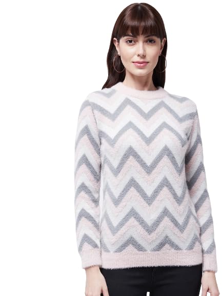 Image of Modeve Women Checkered Sweater for Winters