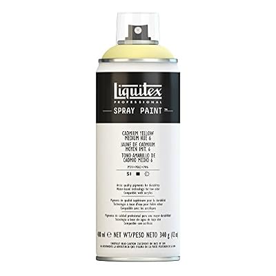 Liquitex 02377 Bombe de peinture aérosol 400 ml Jaune de cadmium moyen 6 imitation