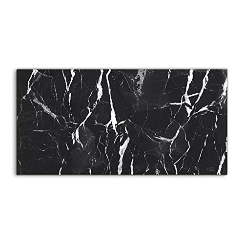 Tableau en verre trempé 120x60cm anti-rayures salon motif marbre