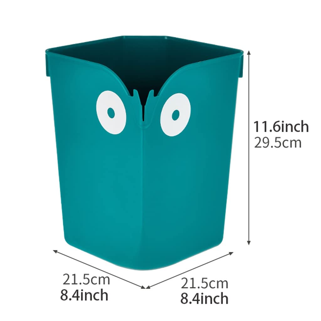 Cubo de Basura Papelera Cocina Pequeño baño de baño de cocina, debajo del contenedor de basura de lavabo, papelera de plástico de escritorio, 11.6 pulgadas de altura Cubo Basura Baño ( Color : Grün )
