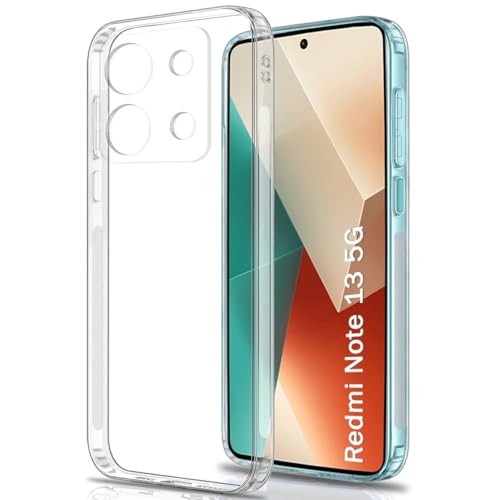 Image of COVERBLACK Soft Rubber Back Cover for Mi REDMI Note 13 5G 2024 - Transparent