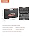 VEVOR Impact Socket Set 1/2 Inches 19 Piece, Deep Socket, 6-Point Sockets, Rugged Construction, Cr-V, 1/2 Inches Drive Socket Set Impact 3/8 inch - 1-1/2 inch, with a Storage Cage