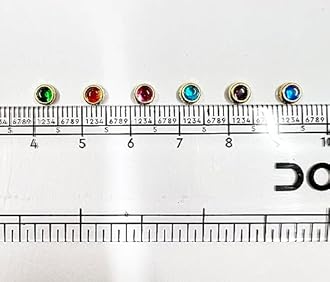 Colourful Glass Kundan Beads Round 4mm for Jewellery Making, Earing, Art & Craft Pack of 600 Pieces with Fabric Glue & Storage Box