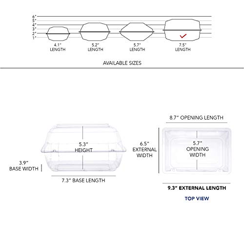 Royal Imports Clear Plastic Flower Box for Corsage, Boutonniere, Rose, Orchid Prom Wedding Craft Container 9x6x5-100 Pack by Royal Imports - Image 6
