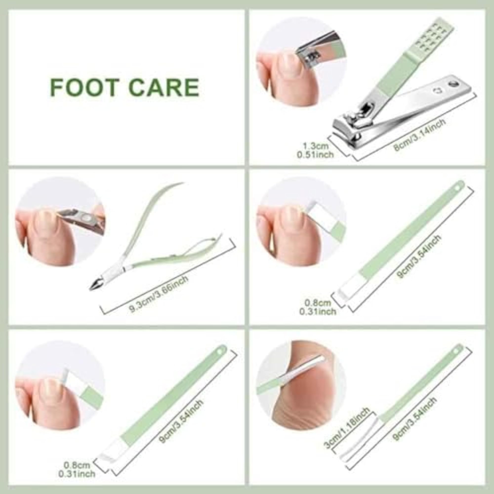 16 in 1 Nail Clipper Kit Grooming Set with Travel Case, Multicolor Tools