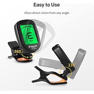 Donner Accordeur de Guitare Chromatique à Pince Tuner Portable pour Guitare, Basse, Violon, Ukulélé et Banjo, avec Ecran LCD 360° Rotation, Batterie Incluse (DT-2) - Les Beatles, Paul McCartney, John Lennon, RIngo Starr, George Harrison Donner Accordeur de Guitare Chromatique à Pince Tuner Portable pour Guitare, Basse, Violon, Ukulélé et Banjo, avec Ecran LCD 360° Rotation, Batterie Incluse (DT-2) – Image 5