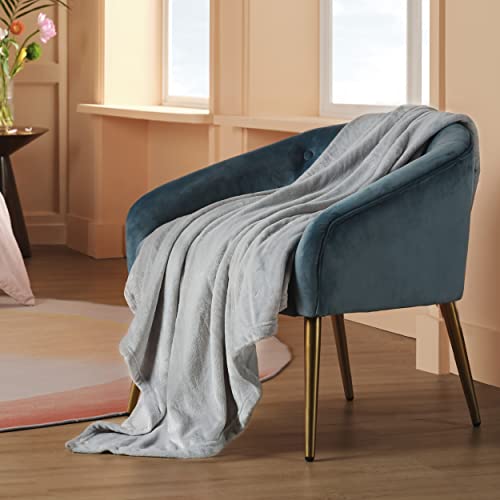 Image of Bedsure GentleSoft Fleece Blanket Twin XL - College Dorm Room Essentials for Guys and Girls Soft Warm Throw Blanket Dorm Room Decor, Light Grey 66x90 inches