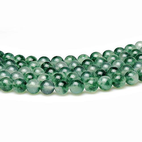 MJDCB Round Stone Beads 12mm Moss Jade Loose Gemstone Beads for Jewelry Making Bracelet Necklace 30pcs - Image 4