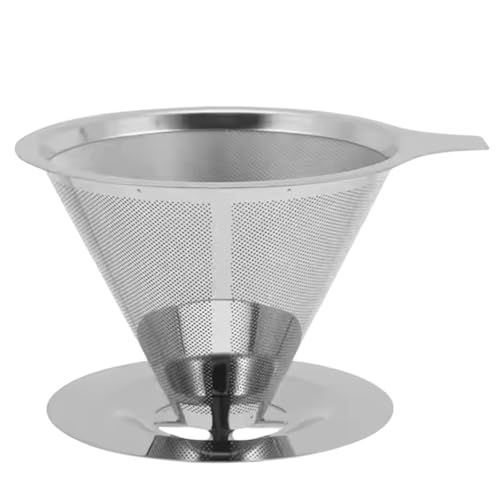 Coador Filtro De Café 103 Inox Peneira Aço Sem Uso De Papel malha ultra fina lavavel 12,5 x 9 x 9