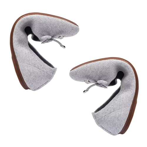 Image of Frank Mully Women's Ballet Flat Shoes Knit Dress Shoes Round Toe Slip On Ballerina Flats for Woman Low Wedge Comfort Soft