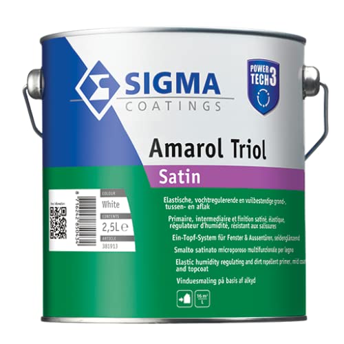 SIGMA AMAROL TRIOL SATIN - 2.5 LTR (WEISS)