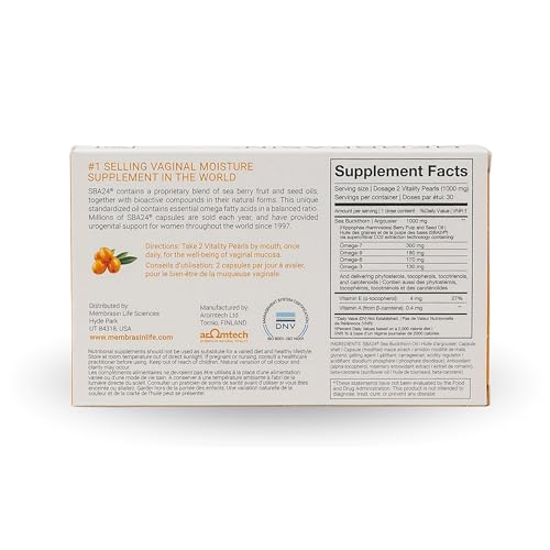 Image of Membrasin Vitality Pearls, Estrogen-Free Vaginal Moisture Supplement, 120ct