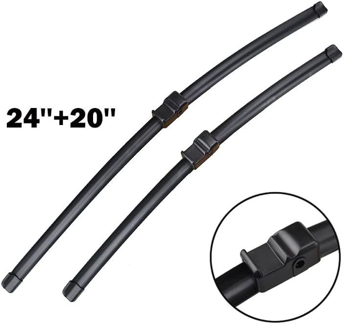 カーワイパー 24"20"フロントワイパーブレードに適合するX6 E71 E72 2008 2009 2010 20