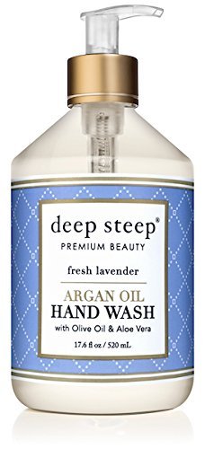 DEEP STEEP Fresh Lavendar Argan Oil Liquid Hand Wash, 17.6 OZ