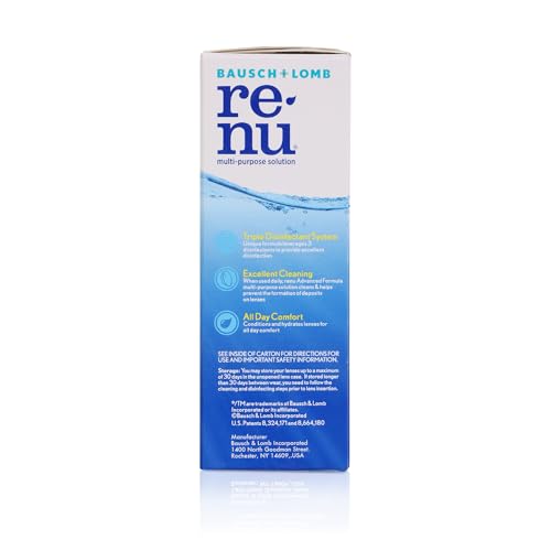 Image of Bausch + Lomb Renu Advanced Multi Purpose Contact Lens Cleaning Solution (60ml) - Pack of 1