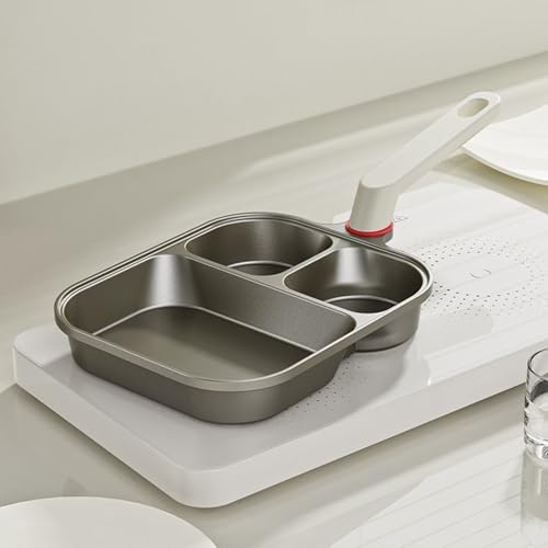 Cuisine à 3 compartiments en titane divisé durable avec couvercle - 4