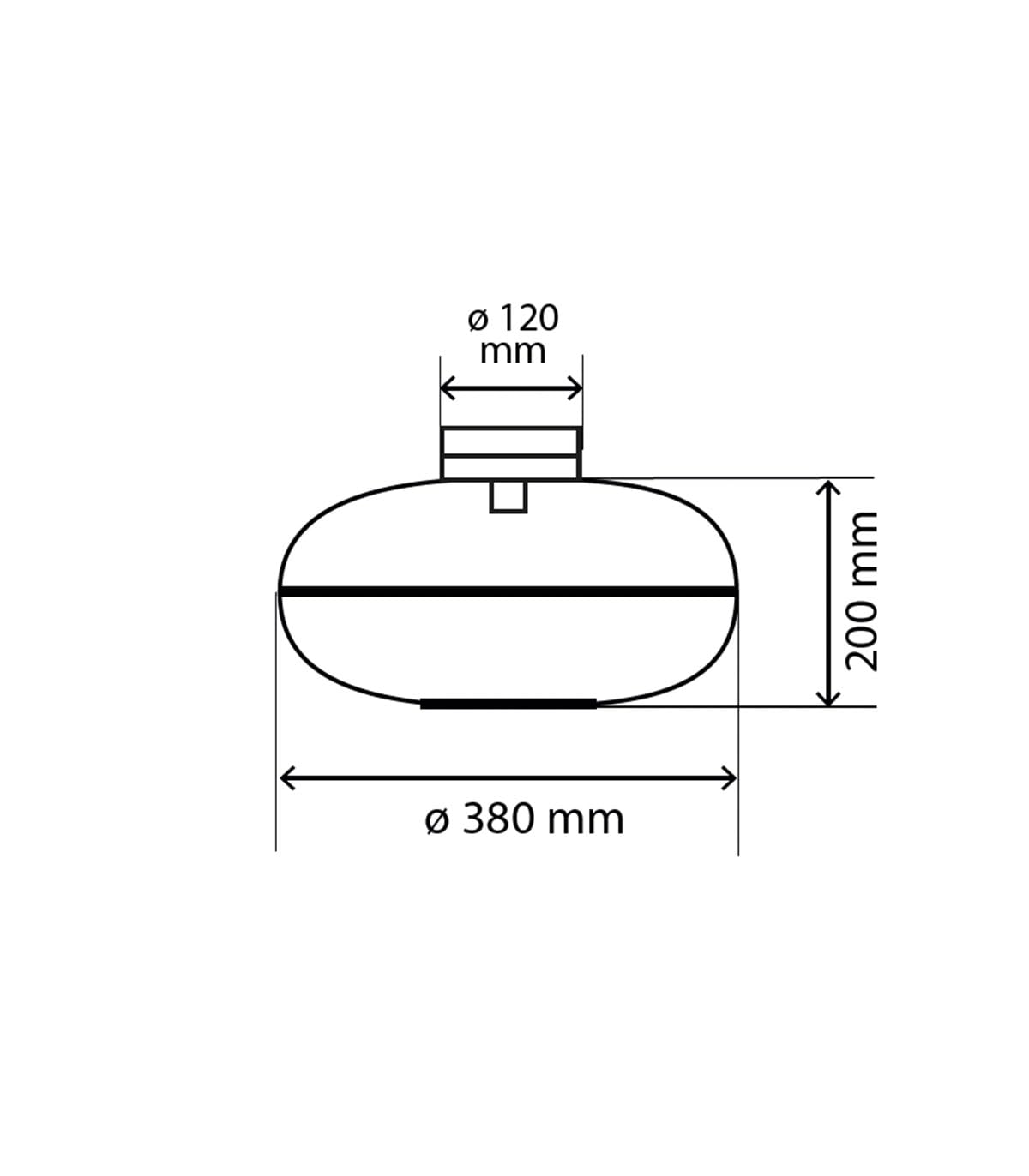 LUSSIOL - luminaire Manille, plafonnier en métal et bambou, abat-jour naturel, lampe de plafond pour salle de bain, chambre, restaurant, entrée, couloir, E27, diam. 38cm