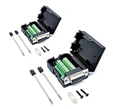 Poids : 38 g Oiyagai Lot de 2 Adaptateurs DB15 Femelle 15 Broches avec Carte de Dérivation Terminale Écrou, sans Soudure