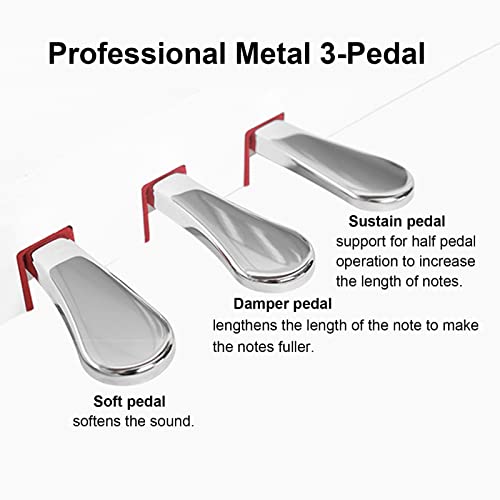 Digital Piano 88 Key Weighted Grade Hammer Action Keyboard Premium Upright Keyboard Piano For Professional Home Piano Full Size Luxury Electric Piano With Furniture Stand, 3-Pedal #TOP5