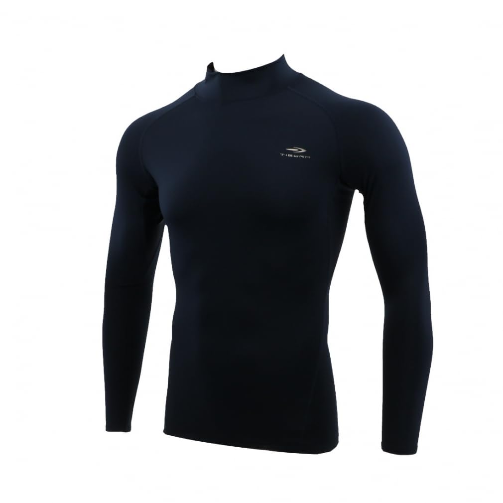 [ティゴラ] サッカー/フットサル インナーシャツ コンプレッションインナー 長袖 モックネック メンズ