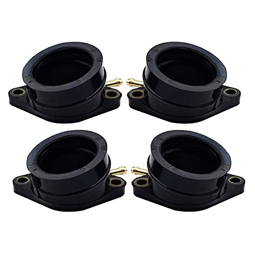 4 Adattatori Collettore Aspirazione Per Yamaha FZS600 Fazer 600 (1998-2003) - Ricambio In Gomma, Codice 5DM-13586-01