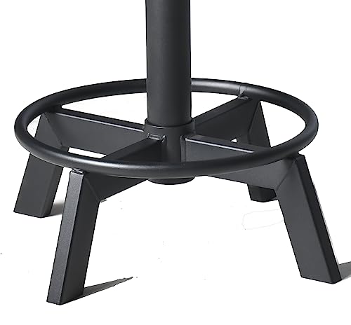 Lokkhan Industrial Bar Stool-Set Of 2,Swivel Adjustable Counter Height Stool,Farmhouse Kitchen Stools,17"-24" #TOP7