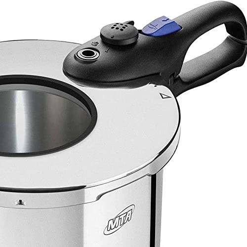 MTA PANELA DE PRESSAO INOX COM VISOR DE VIDRO MTA N°22/6,0L FUNDO TRIPLO PARA INDUCAO