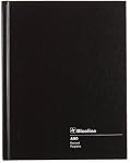 Blueline Carnet de notes Couverture rigide de reliure parfaite, 144 Pages, 9-1/4" x 7-1/4", Noir (A80)