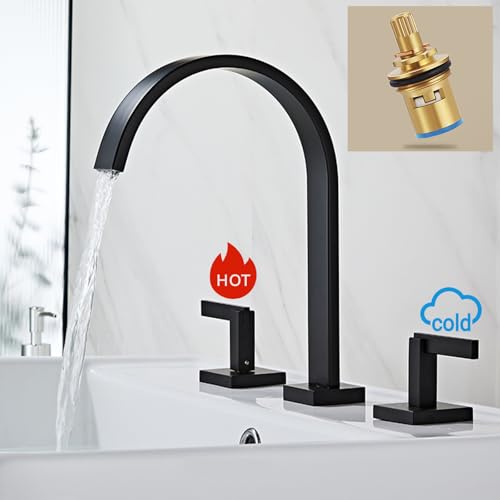 Robinet de lavabo cascade en laiton or brossé design chic MOCHAMIK - 4