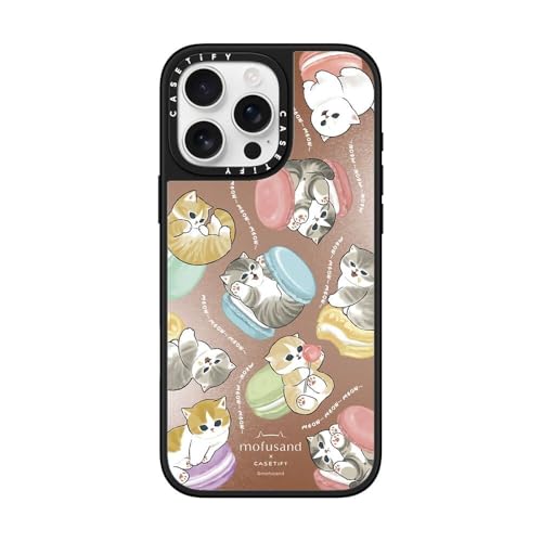 CASETiFY �~���[ MagSafe�Ή� iPhone 16 Pro Max �P�[�X [���ː� / 1.5m����̗����������N���A (MIL�K�i1�{����) / ���C�����X�[�d�����Magsafe�Ή�] - Do Nothing or Macaroon 