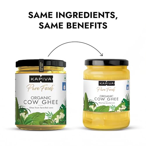 Image of Kapiva 100% Organic Ghee - Good Fats For Healthy Heart - Keto Diet Friendly, 500 Ml