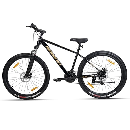 Image of ROADGIANT|| BLACKGOLD-29T||21 Speed Shimano|| Premium Steel Frame||14+ Age ||Chrome Suspension|| Dual DISC ||Z Black