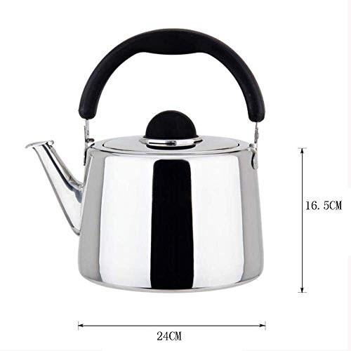 Pfeifkessel Für Induktionskochfeld, Pfeifgaskessel Haushalt 304 Edelstahl Verdicken Gas-Induktionsherd Mit Hoher… – Bild 3