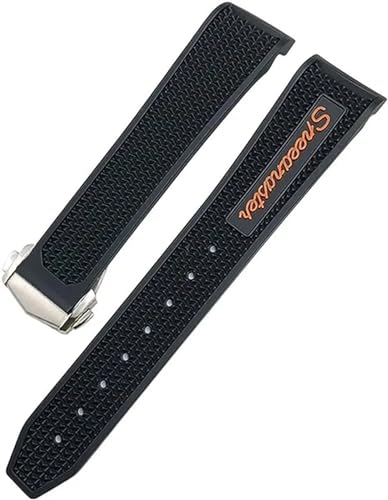 Bracelet de montre en silicone 21mm compatible avec Sxwatch 007 Seamaster 300 AT150
