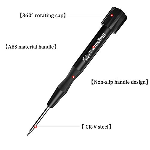 Kingsdun Pentalobe P5 Five-star 1.2 Magnetic Screwdrive for Macbook Pro Retina/Macbook Air Battery,Macbook Pro Retina/Macbook Air Trackpad, Macbook Pro Retina/Air Keyboard/Retina/Air Assembly