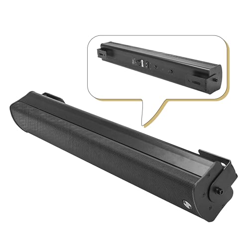 Altavoz de columna de matriz de línea compacto negro resistente a la intemperie 3