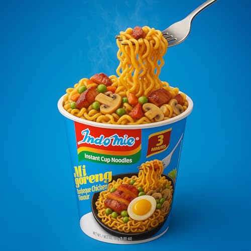 Indomie Instant Noodles, Halal Certified, Barbeque Chicken Flavour - 75 g