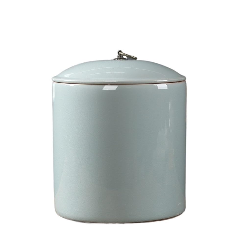 Lata de té Recipiente de Almacenamiento té a Granel Retro, Tarro cerámica Gran Capacidad, Taza, Caja Creativa for Pasteles, almacén for el hogar Carrito de té(B)