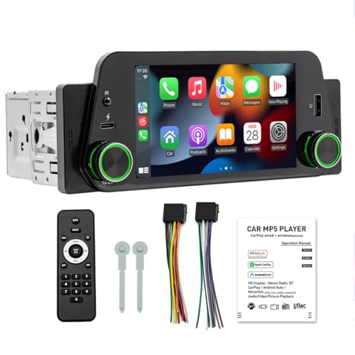Radio para auto con pantalla táctil 5 pulgadas miniatura 1