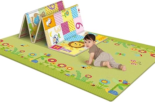 Alfombra de Juego para Niños XXXL, Colchoneta Plegable Suelo Bebé de LDPE, de Doble Cara y...