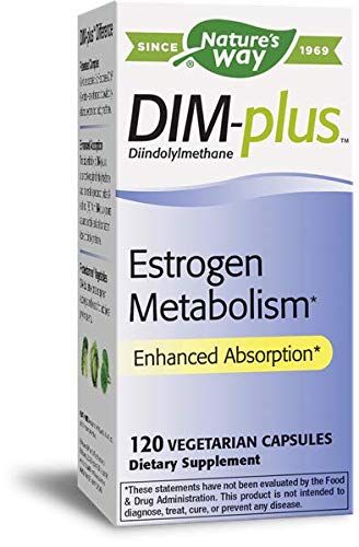 Natures Way Dim-Plus Diindolylmethane Vegetarian Capsules 120-Count (Packaging May Vary) Pack of 2