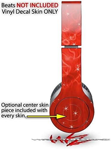 Skin Decal Wrap Works with Original Beats Solo HD Headphones Stardust Red Skin Only (Headphones NOT Included)