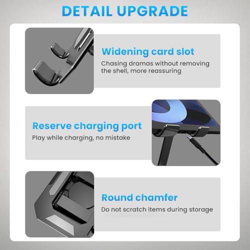Image of ZIBUYU Universal Metal Phone & Tablet Stand Holder - Foldable & Adjustable 360 with Cooling Base for iPhone, Samsung, iPad (4.9-12.9 inch) Portable Desk Stand for Office, Study & Home Use, Black