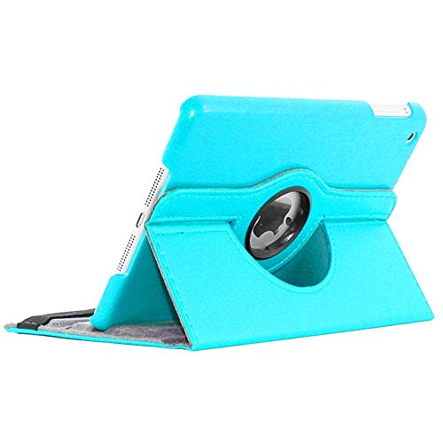 - Cover per iPad Mini Apple Custodia Protezione Rotazione 360 Pelle PU Blu
