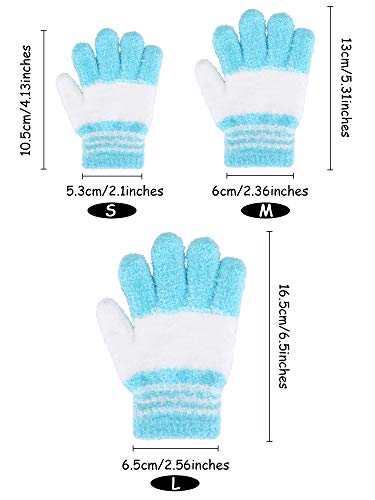Image of EBOOT 3 Pairs Winter Kids Gloves Warm