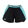 Under Armour Women's Play Up 2.0 Shorts , Black (055)/Peach Plasma , Large
