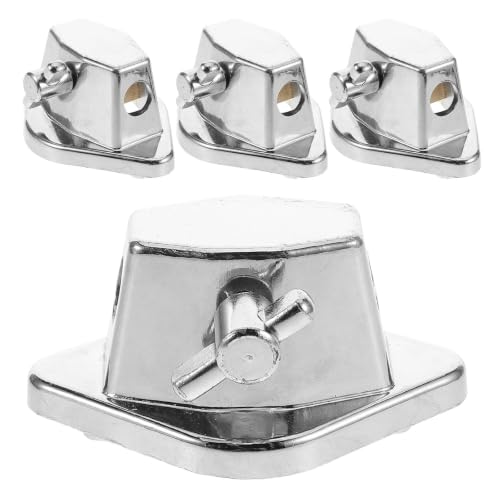 Juego de 4 soportes para patas de Tom de piso de aleación miniatura 1
